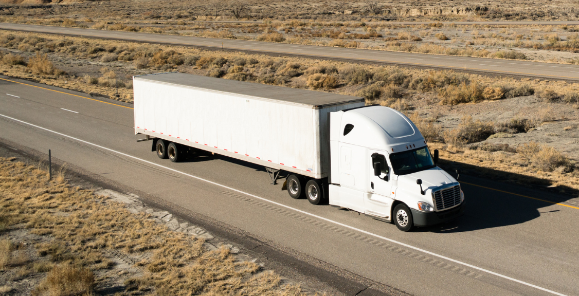 a truck on the road